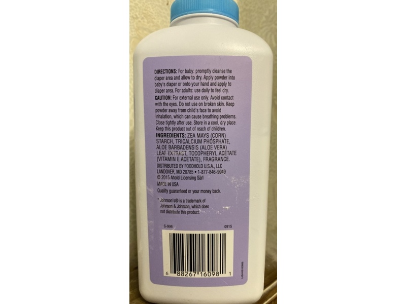 Always My Baby Cornstarch Baby Powder, Aloe & Vitamin E, 15 oz/425 g