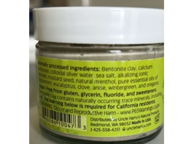 Uncle Harry's Alkalizing Mineral Toothpaste, Anise, 3 oz/85 g