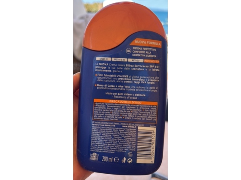 Bilboa Burrocaco Sun Cream, SPF 50+, 200 mL