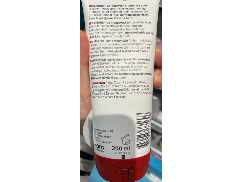 Decubal Junior Hair & Body Wash, 200 mL