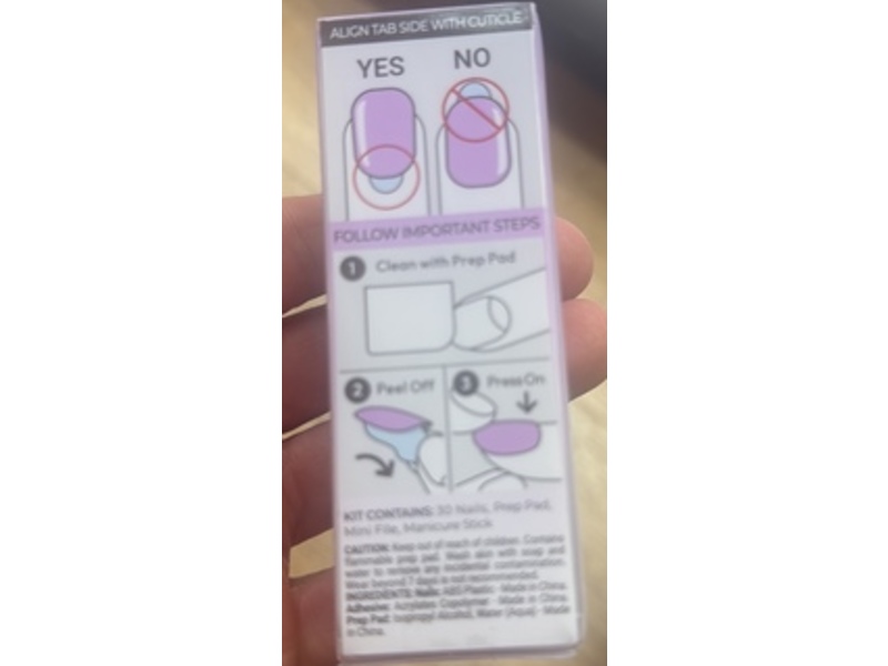Impress The No Glue Mani Press On Nails, Take A Chance, 30 Count