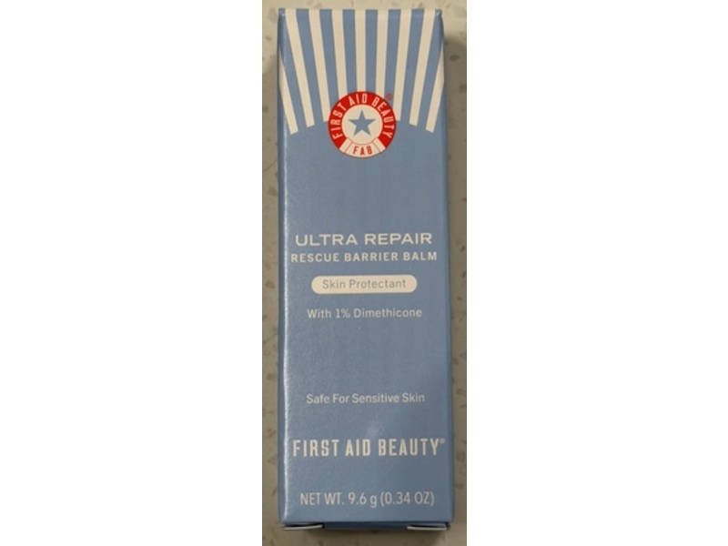 First Aid Beauty Ultra Repair Rescue Barrier Balm, 1% Dimethicone, 0.34 oz/9.6 g