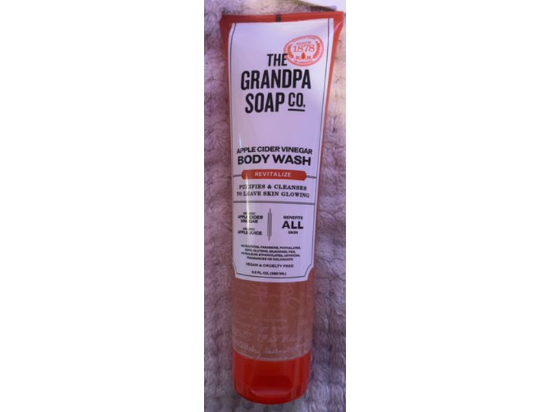 The Grandpa Soap Co Revitalize Body Wash, Apple Cider Vinegar, 9.5 fl oz/280 mL
