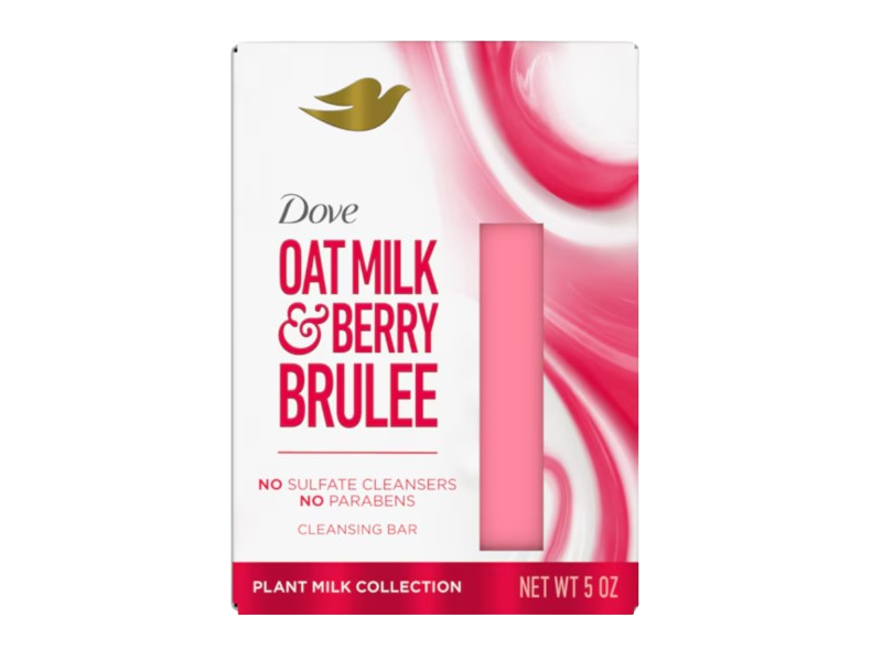 Dove Cleansing Bar, Oat Milk & Berry Brulee, 5 oz