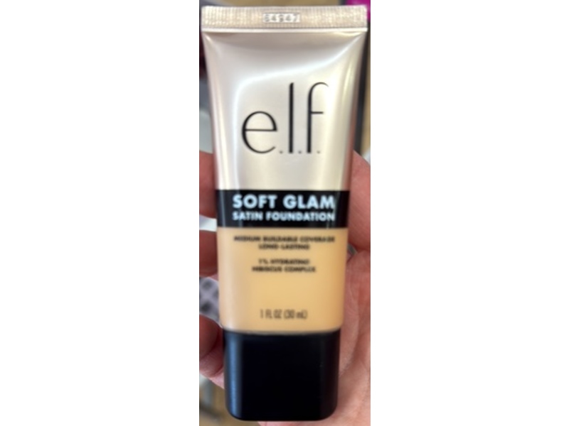 e.l.f. Cosmetics Soft Glam Satin Foundation, 30 Medium Warm, 1 fl oz/30 mL