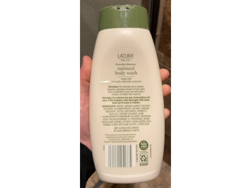 Lacura Everyday Moisture Body Wash, Oatmeal, 18 fl oz/532 mL