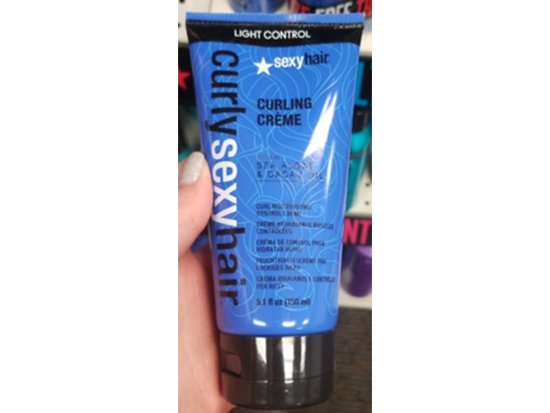 Sexy Hair Curling Creme Curl Moisturizing Control Creme, Sea Algae & Cacay Oil, 5.1 fl oz/150 mL