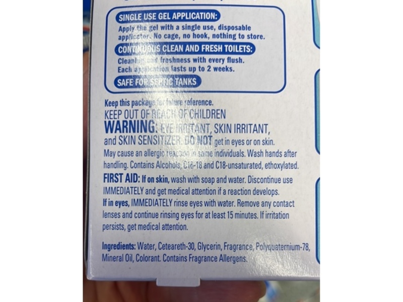 Lysol Click Gel Automatic Toilet Bowl Cleaner, Lavender Feilds Scent, 6 Count