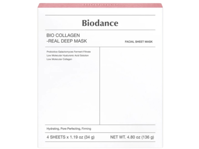 Biodance Bio Collagen-Real Deep Facial Mask, 1.19 oz/34 g, Pack Of 4