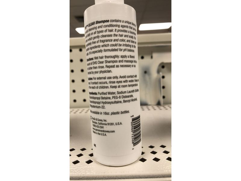 DHS Clear Shampoo, 8 fl oz/240 mL