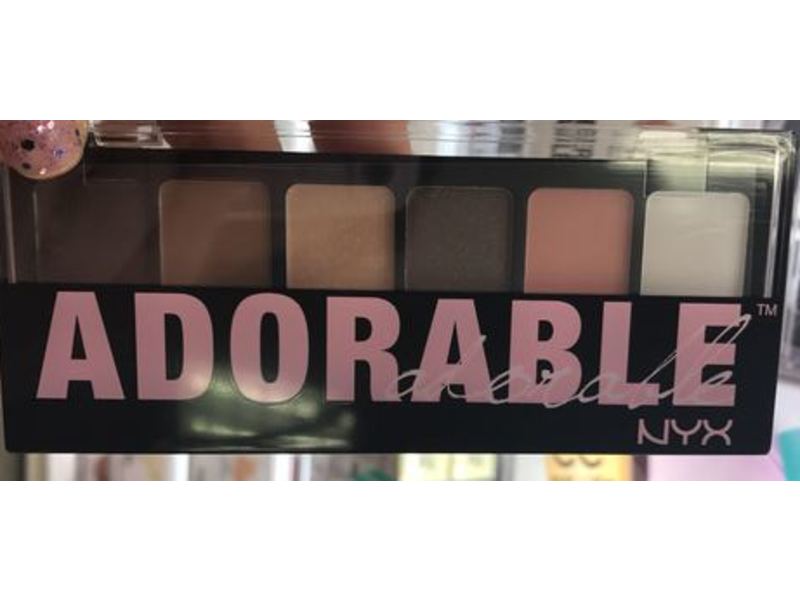NYX Professional Makeup The Adorable Eyeshadow Palette, 0.035 oz/1 g