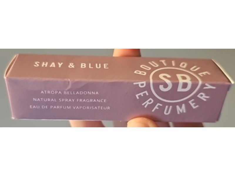 Shay & Blue Natural Spray Fragrance, Atropa Belladonna, 0.3 oz/10 mL