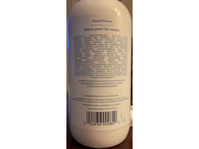Crabtree & Evelyn Nantucket Briar Hand Lotion, 16.9 fl oz/500 mL
