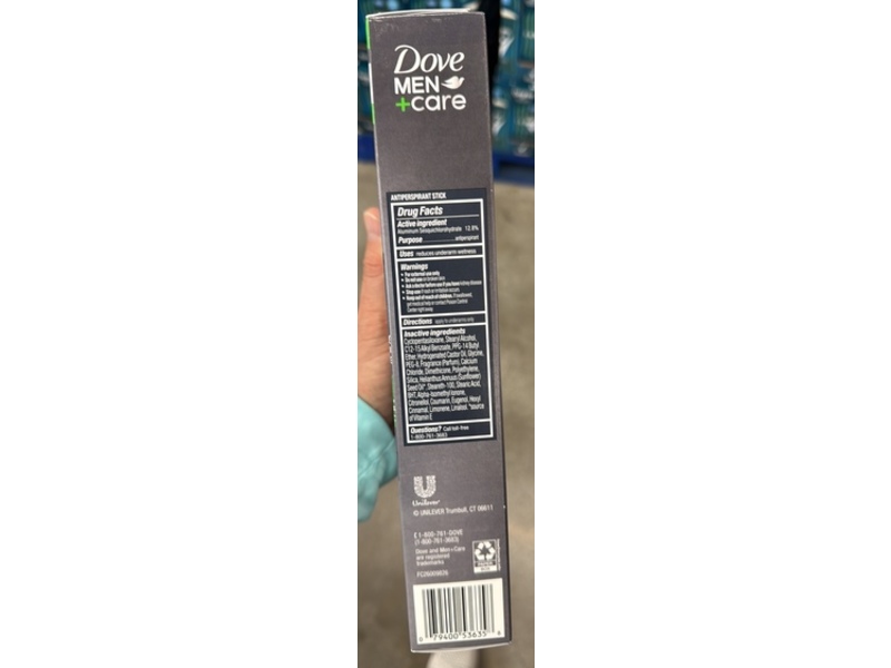 Dove Men+Care 72H Protection Antiperspirant, Extra Fresh, 2.6 oz/74 g, Pack Of 4