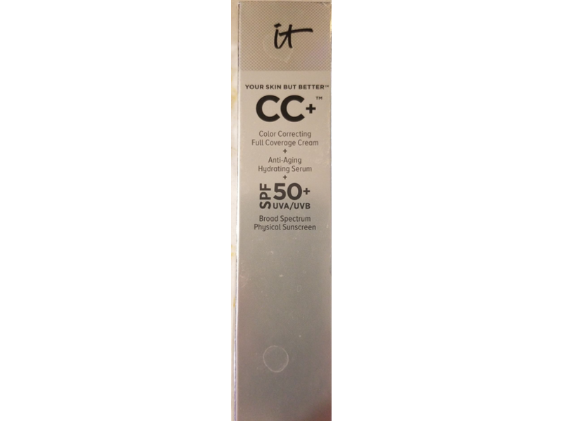 It Cosmetics CC+ Full Coverage Cream, Fair Light, SPF 50, 2.53 fl oz