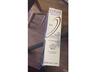 Ion Intensive Shine 3w Dark Warm Brown Demi Permanent Creme Hair