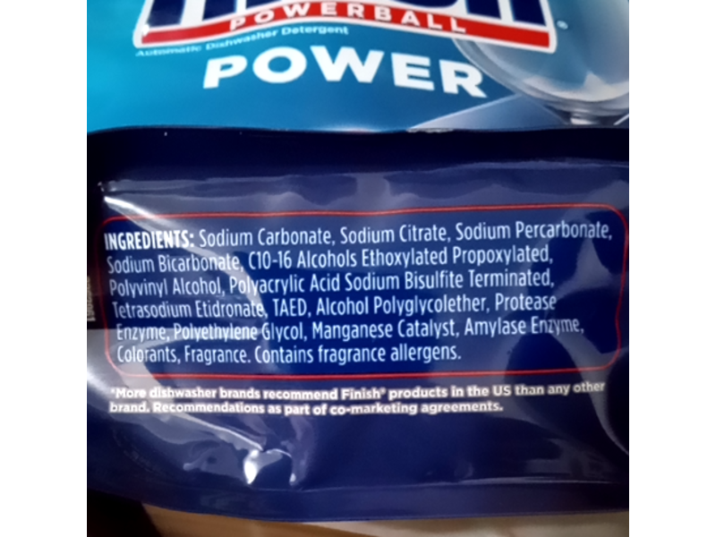 Finish Automatic Dishwasher Detergent, 7.3 oz/207 g, 18 Count