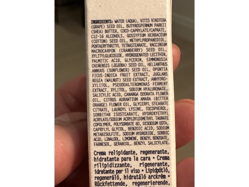 Biologique Recherche Relipidating, Regenerating, Moisturizing Face Cream, 0.13 fl oz/4 mL