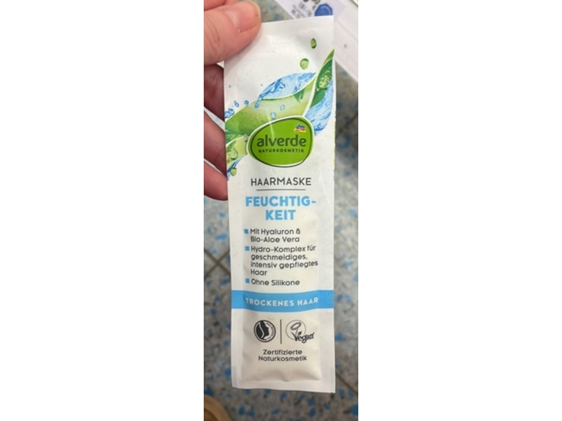 Dm Moisturizing Hair Mask, Aloe Vera & Hyaluronic Acid, 20 mL