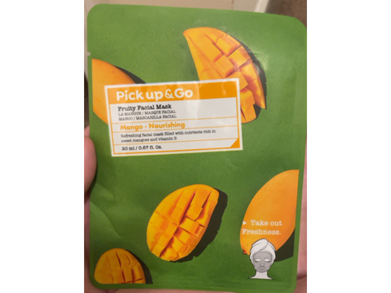 Pick Up & GO Fruity Facial Mask, Mango Nourishing, 0.67 fl oz/20 mL