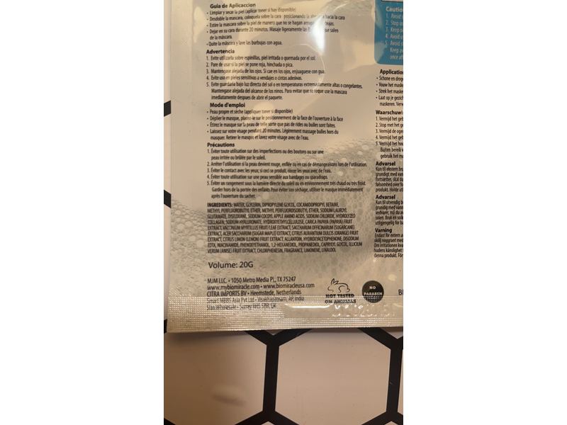 BioMiracle Hyaluronic Acid Bubble Face Mask