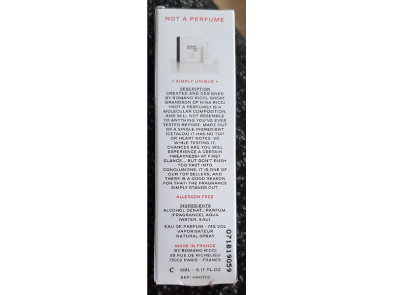 Juliette Has a Gun Parfums Not a Perfume, 0.17 fl oz/5 mL