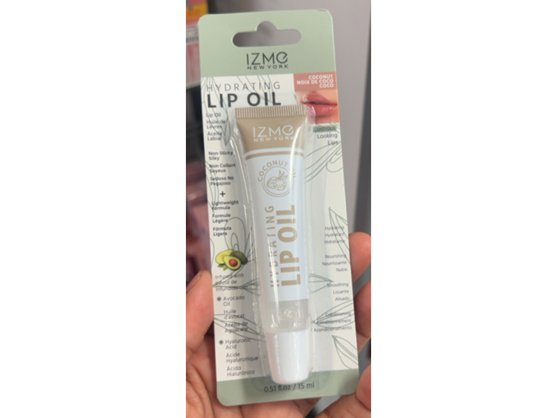 Izme New York Hydrating Lip Oil, Coconut, 0.51 fl oz/15 mL