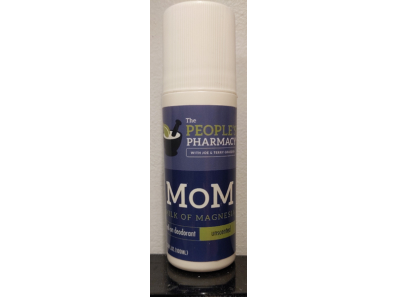 The People's Pharmacy Mom Roll-On Deodorant, Milk Of Magnesium, Unscented, 100 mL