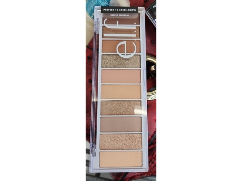e.l.f. Perfect 10 Eyeshadow Palette, Keep It Ethereal, 0.42 oz/13 g