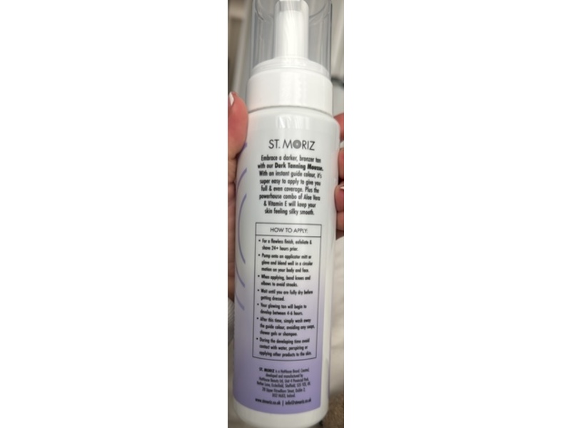 St. Moriz Professional X-Large Tanning Mousse, Dark, 10.14 fl oz/300 mL