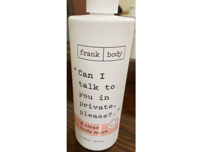 Frank Body A Clean Body Wash, Unscented, 12.17 fl oz/360 mL