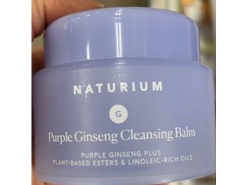 Naturium Purple Ginseng Cleansing Balm, Esters & Linoleic - Rich Oils, 3 fl oz/88 mL