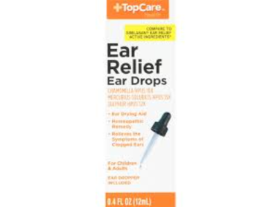 Topcare Ear Relief Ear Drops, 0.4 fl oz/12 mL