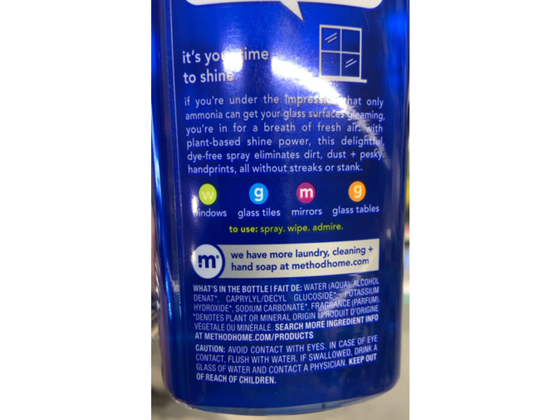 Method Glass + Surface Cleaner, Mint Leaf, 28 fl oz/828 mL