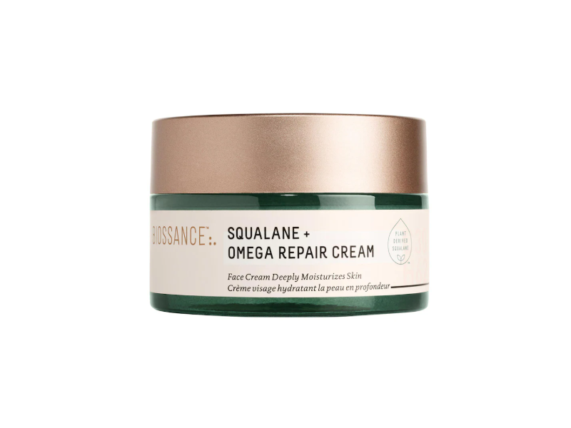 Biossance Deeply Moisturize Skin Repair Face Cream, Squalane + Omega , 3.38 fl oz/100 mL