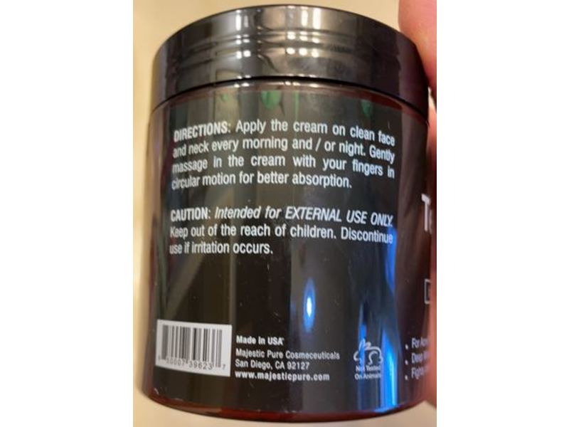 Majestic Pure Tea Tree Oil Face Cream, Ceramides, 8 oz/227 g