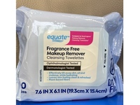 Equate Makeup Remover Cleansing Towelettes, Fragrance Free , 40 Count - thumbnail 1