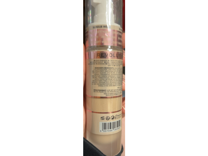 Revolution Irl Filter Longwear Foundation , F1, 0.7 fl oz/23 mL