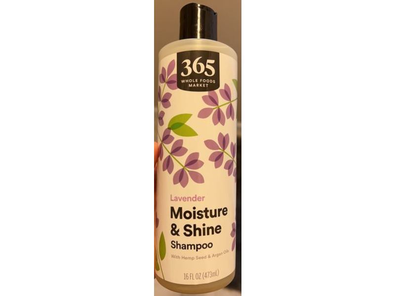365 WFM Moisture & Shine Shampoo, Lavender, 16 fl oz/473 mL