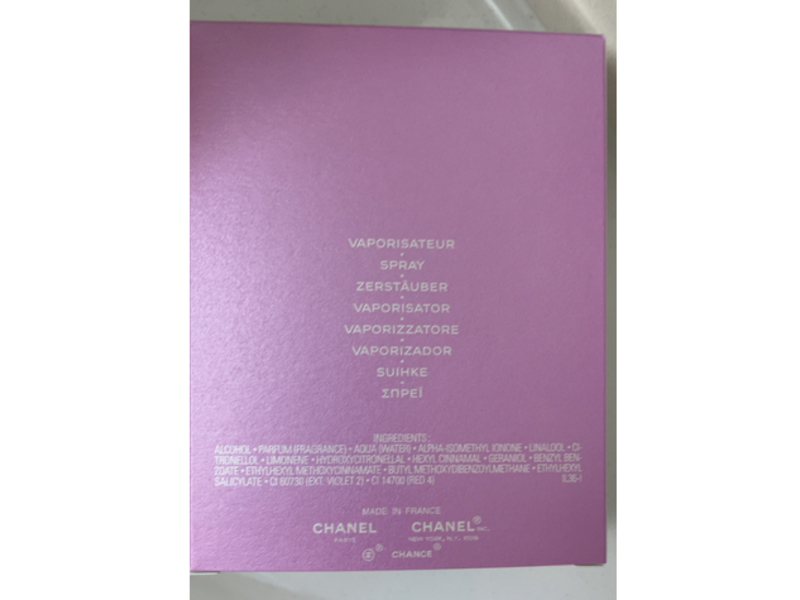 Chanel Chance Eau De Toilette, Eau Tendre, 3.4 fl oz/100 mL