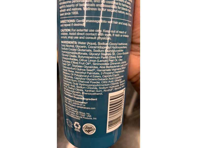 Jason Deep Clean 2-In-1 Shampoo + Conditioner, Cooling, 12 fl oz/355 ml