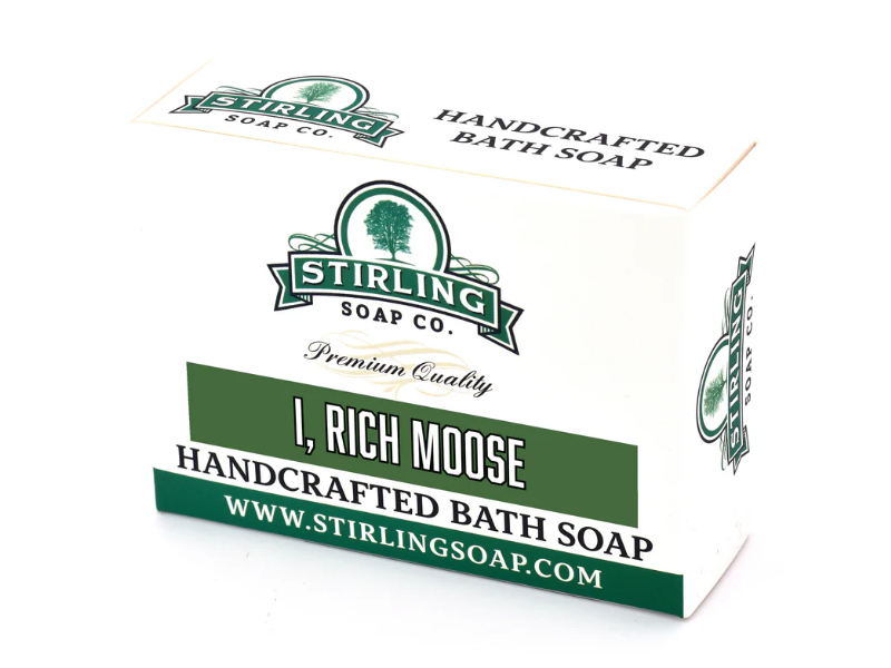 Stirling Soap Co Handcrafted Bath Soap, I, Rich Moose, 5.5 oz