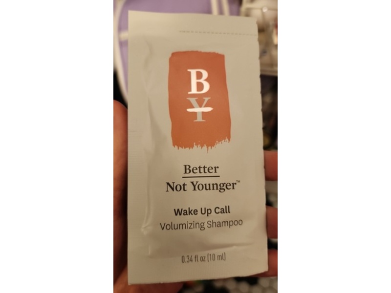 Better Not Younger Wake Up Call Volumizing Shampoo, 0.34 fl oz/10 mL