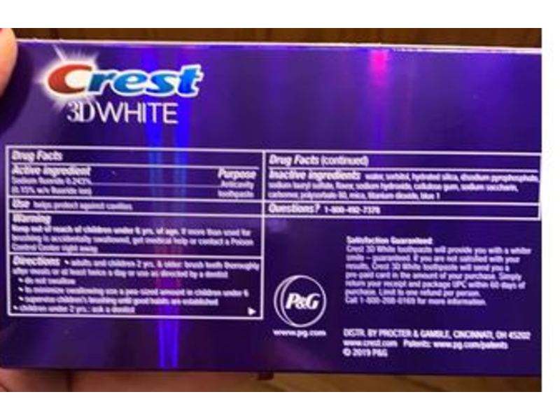 Crest 3D White Radiant Mint, 4.1 oz/116 g