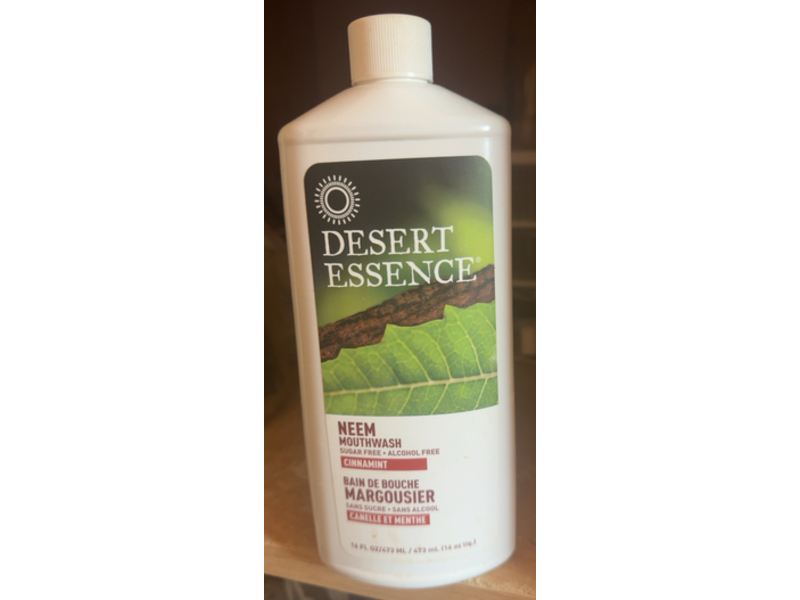 Desert Essence Neem Mouthwash, Cinnamint, 16 fl oz/473 mL