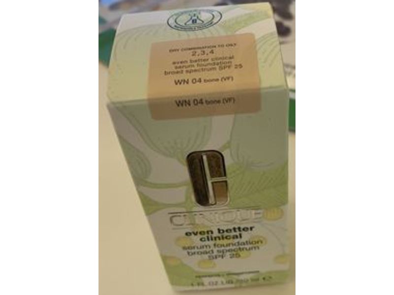 Clinique Even Better Clinical Serum Foundation, SPF 25, WN 04 Bone (VF), 1 fl oz/30 mL