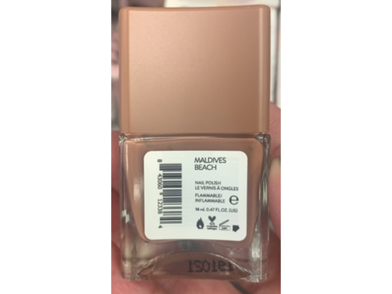Nails.Inc Caught In The Nude Nail Polish, Maldives Beach, 0.47 fl oz/14 mL