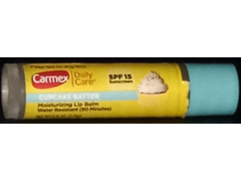Carmex Daily Care Moisturizing Lip Balm, SPF 15, Cupcake Batter