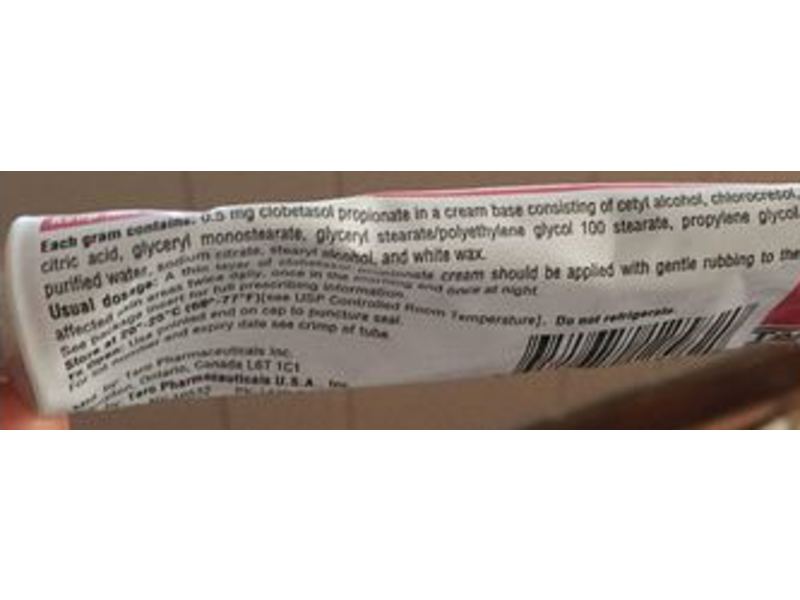 Clobetasol Propionate 0.05% Cream, 30 g Taro Pharma (RX)