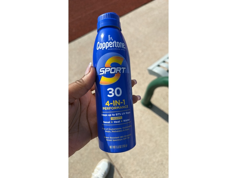 Coppertone SPORT Continuous Sunscreen Spray Broad Spectrum SPF 30, 5.5 oz (156 g)